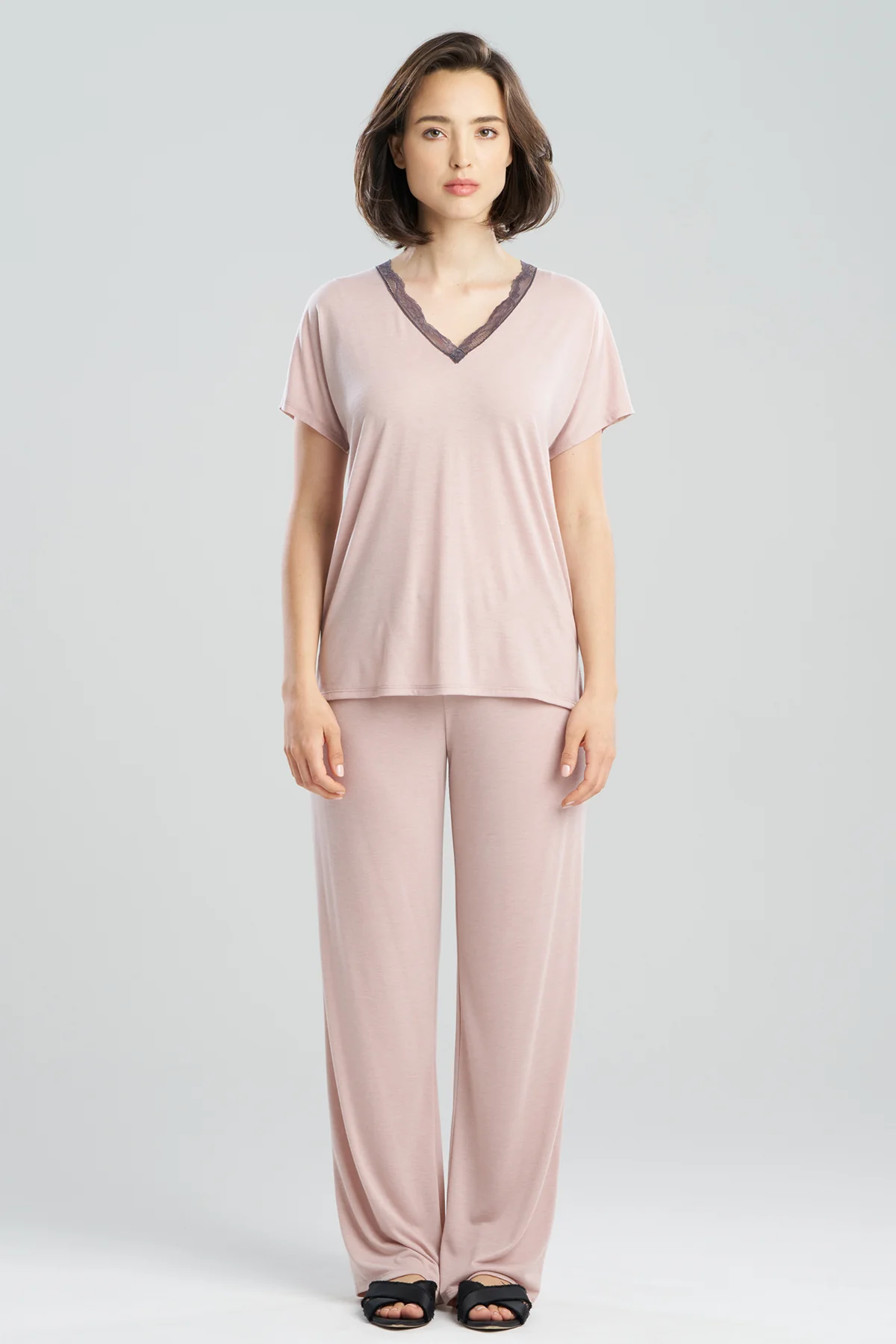 Dhalia Knit Jersey Lace Short Sleeve PJ
