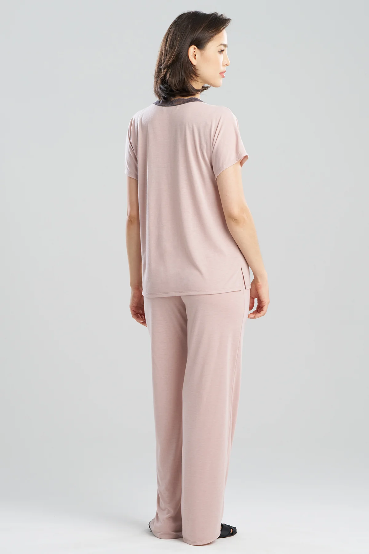 Dhalia Knit Jersey Lace Short Sleeve PJ - Image 2