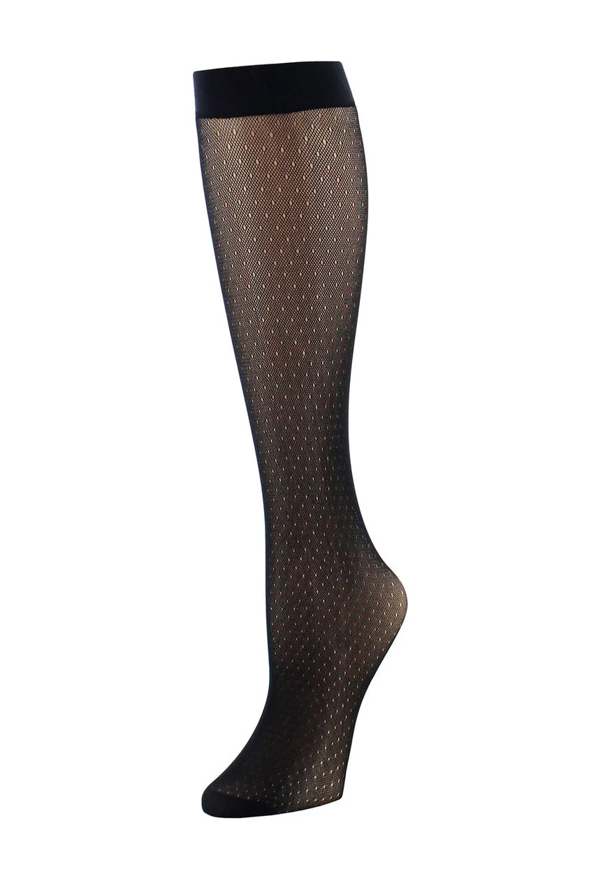 Dotted Net/Solid 2 Pair Trouser Socks - Image 2