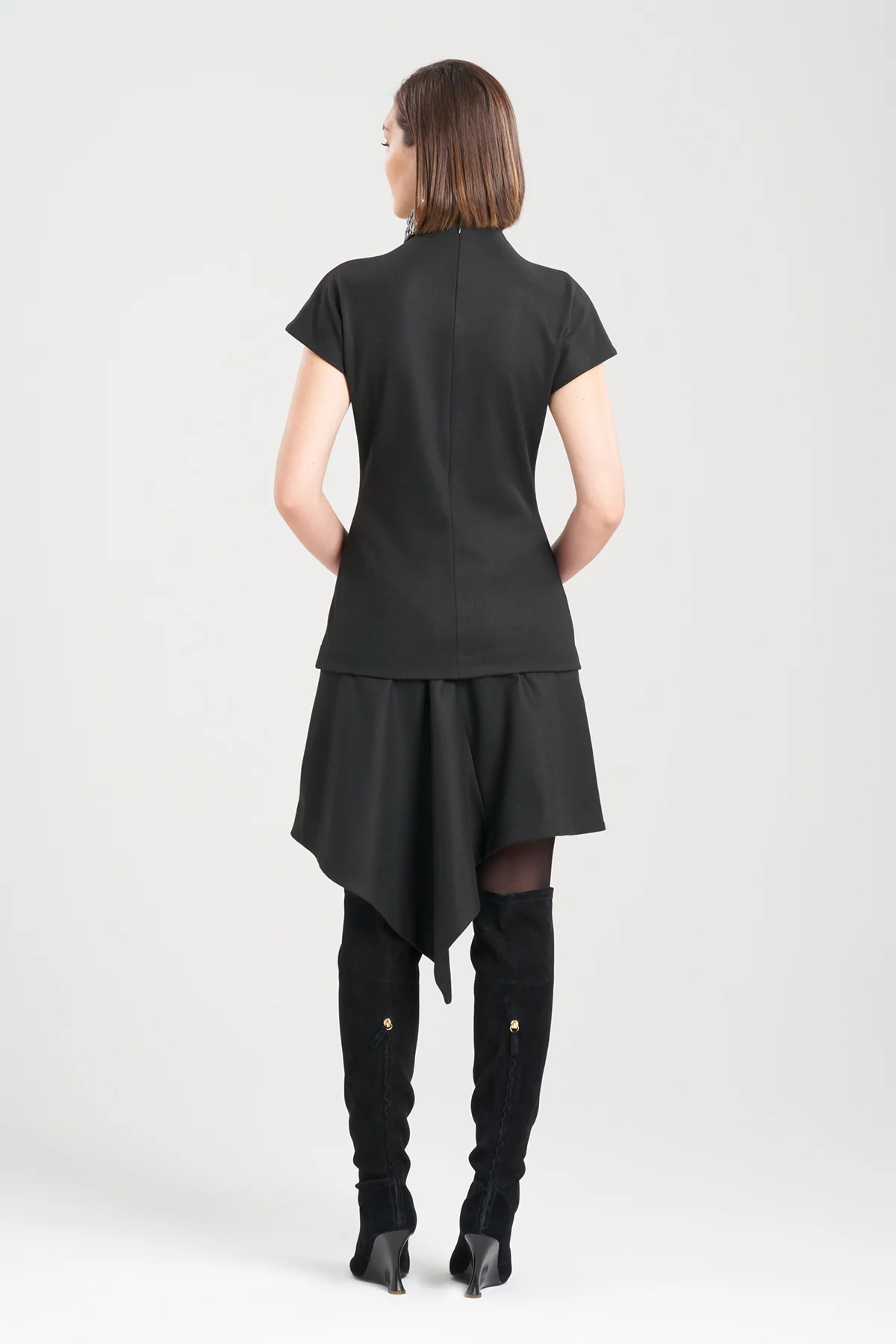 Double Jersey Funnel Neck Top - Image 2