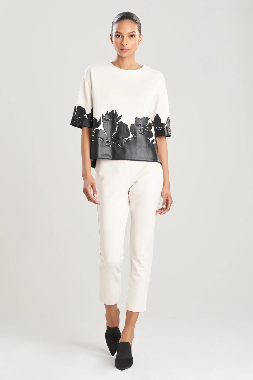 Double Knit Short Sleeve Applique Sweatshirt - Image 4