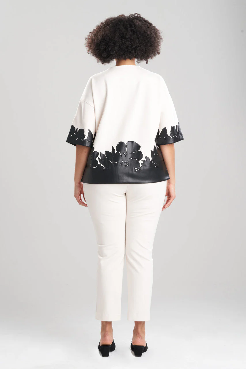 Double Knit Short Sleeve Applique Sweatshirt - Image 5