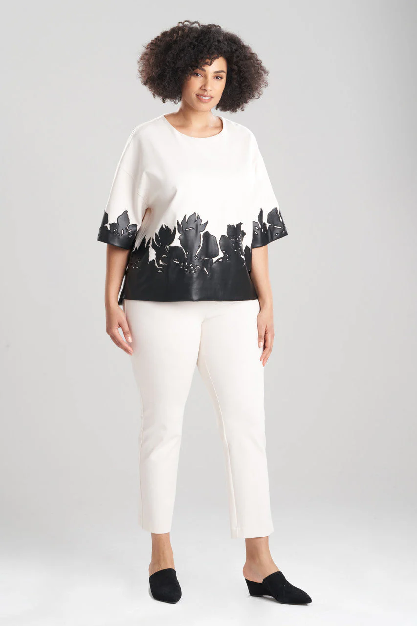 Double Knit Short Sleeve Applique Sweatshirt - Image 6