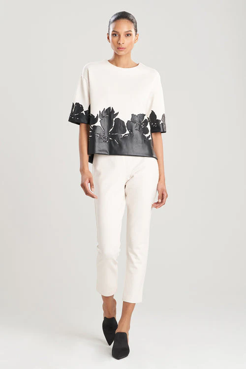 Double Knit Short Sleeve Applique Sweatshirt - Image 9