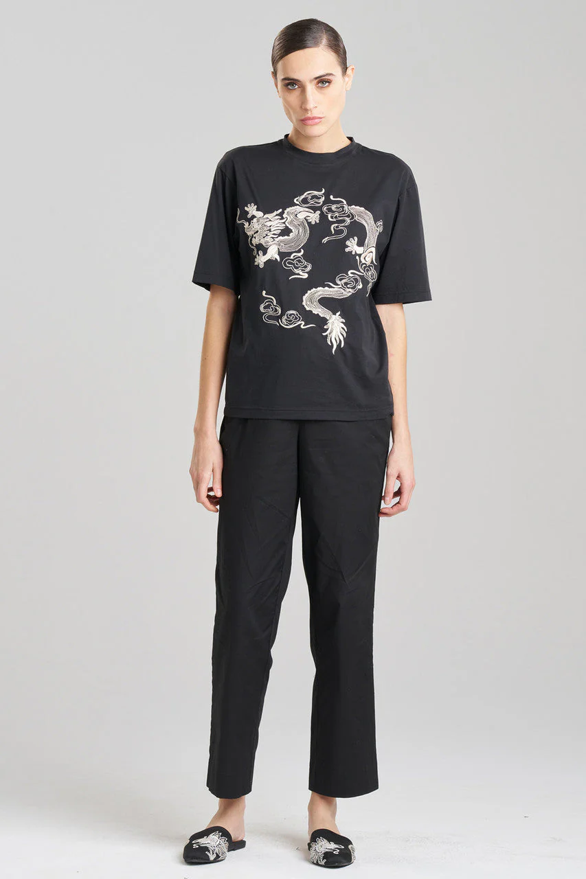 Dragon Cotton Jersey Embroidered Unisex Shirt
