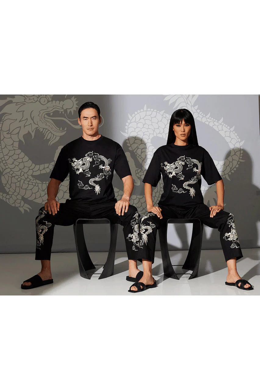 Dragon Cotton Jersey Embroidered Unisex Shirt - Image 5
