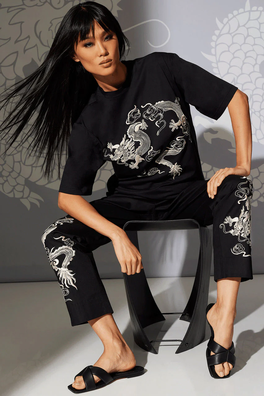 Dragon Cotton Jersey Embroidered Unisex Shirt - Image 6