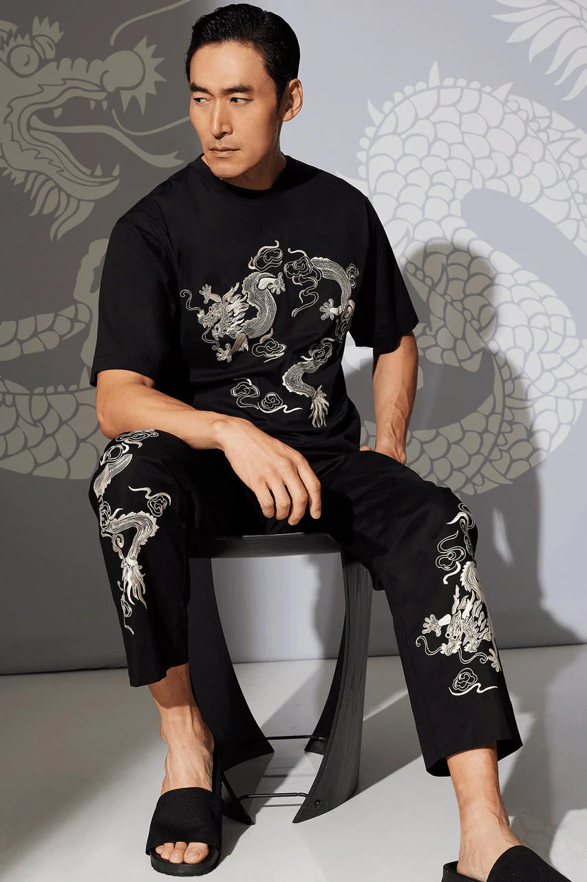 Dragon Cotton Jersey Embroidered Unisex Shirt - Image 7