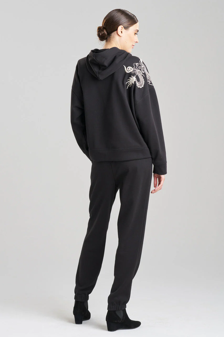 Dragon French Terry Embroidered Unisex Hoodie - Image 2