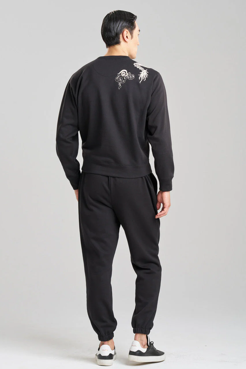 Dragon French Terry Embroidered Unisex Sweater - Image 4
