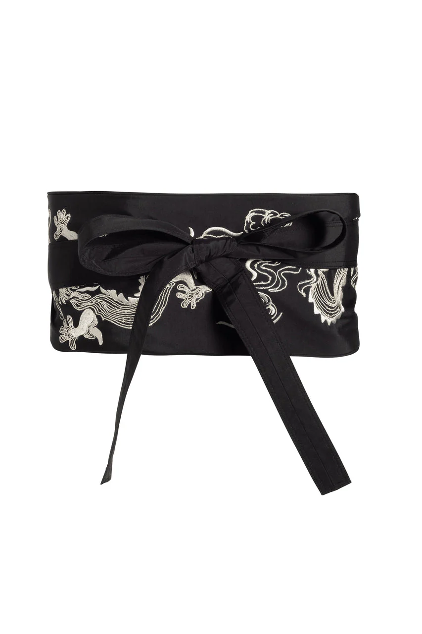 Dragon Techno Poplin Obi Unisex Belt