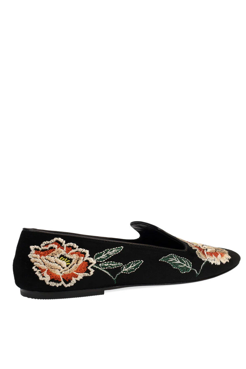 Edda Suede Embroidered Loafer - Image 6