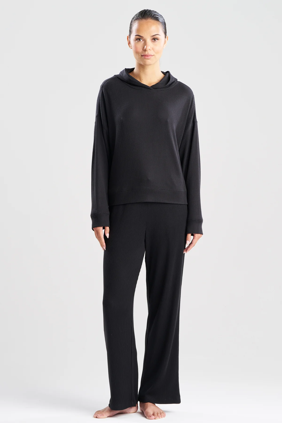 Eden Allover Rib Knit Everywhere Hoodie