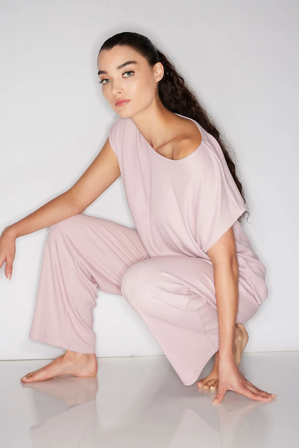 Eden Rib Knit Everywhere Straight Leg Pants