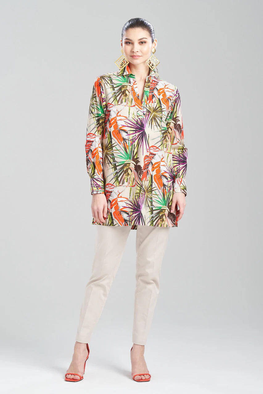El Nido Cotton Poplin Oversized Pleated Top