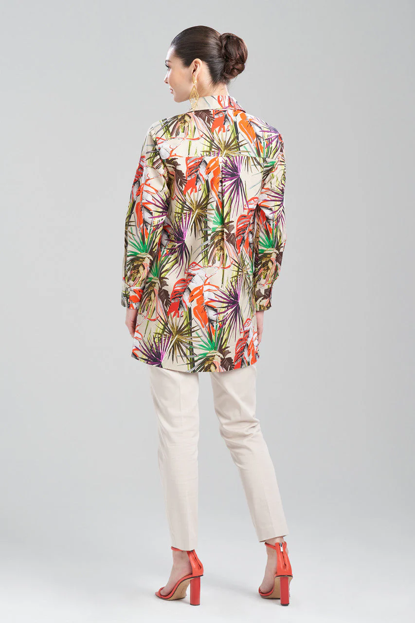 El Nido Cotton Poplin Oversized Pleated Top - Image 2