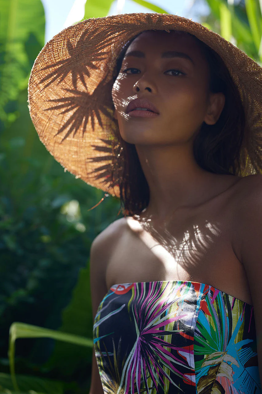 El Nido Embroidered Raffia Hat - Image 8
