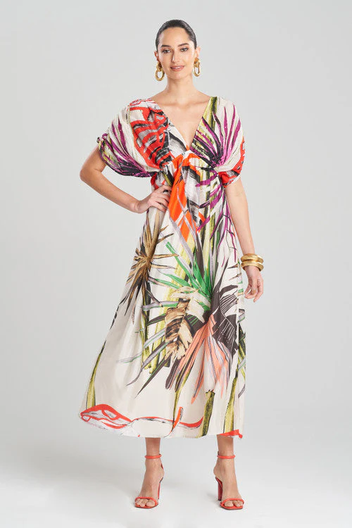 El Nido Obi Silk Beaded Kimono Dress - Image 6