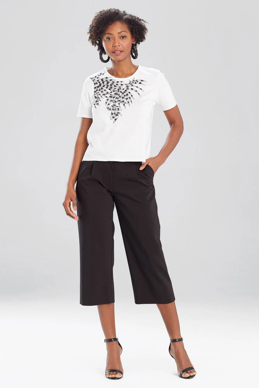 Embroidered Tees T-Shirt Top - Image 2