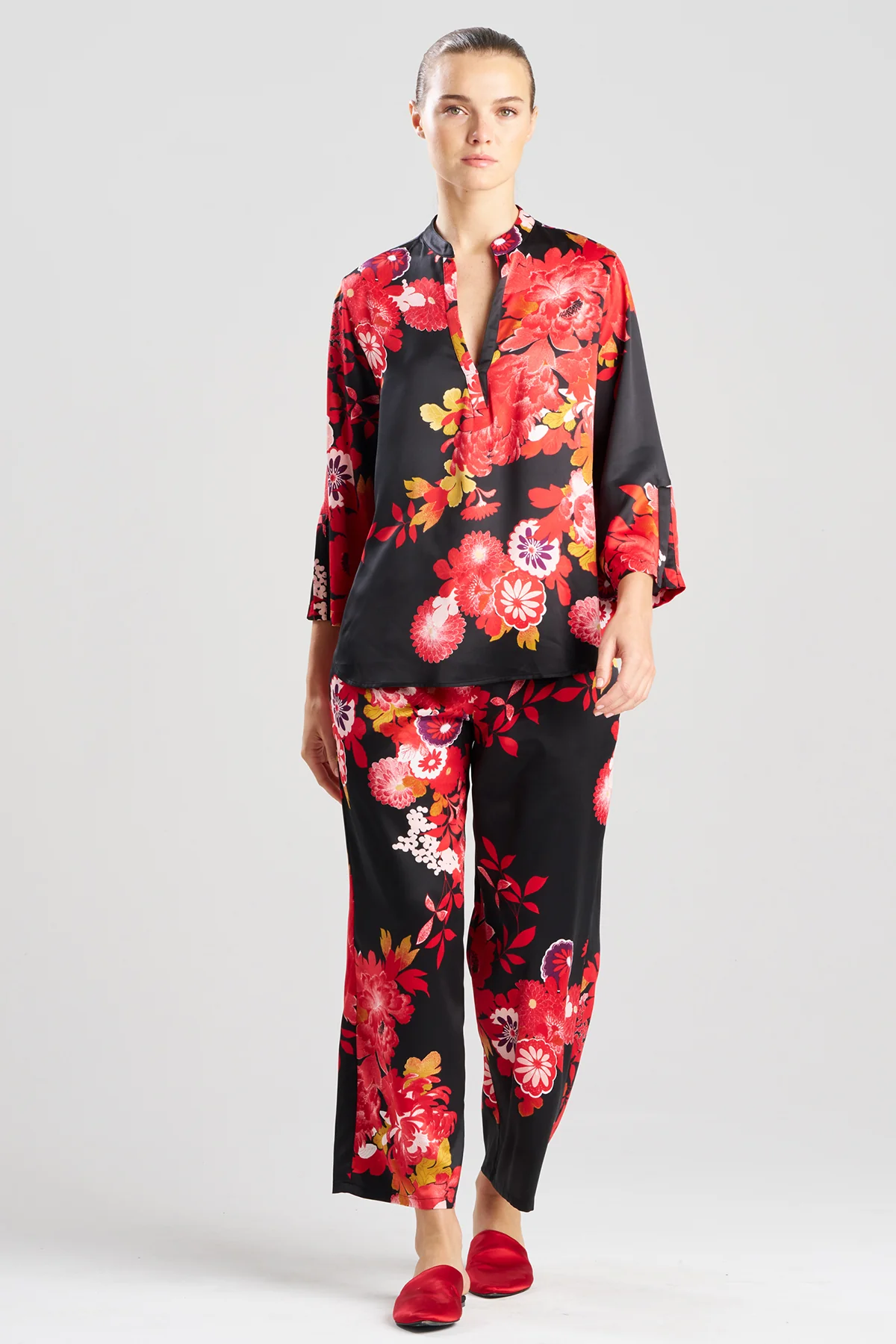 Empress Printed Satin PJ