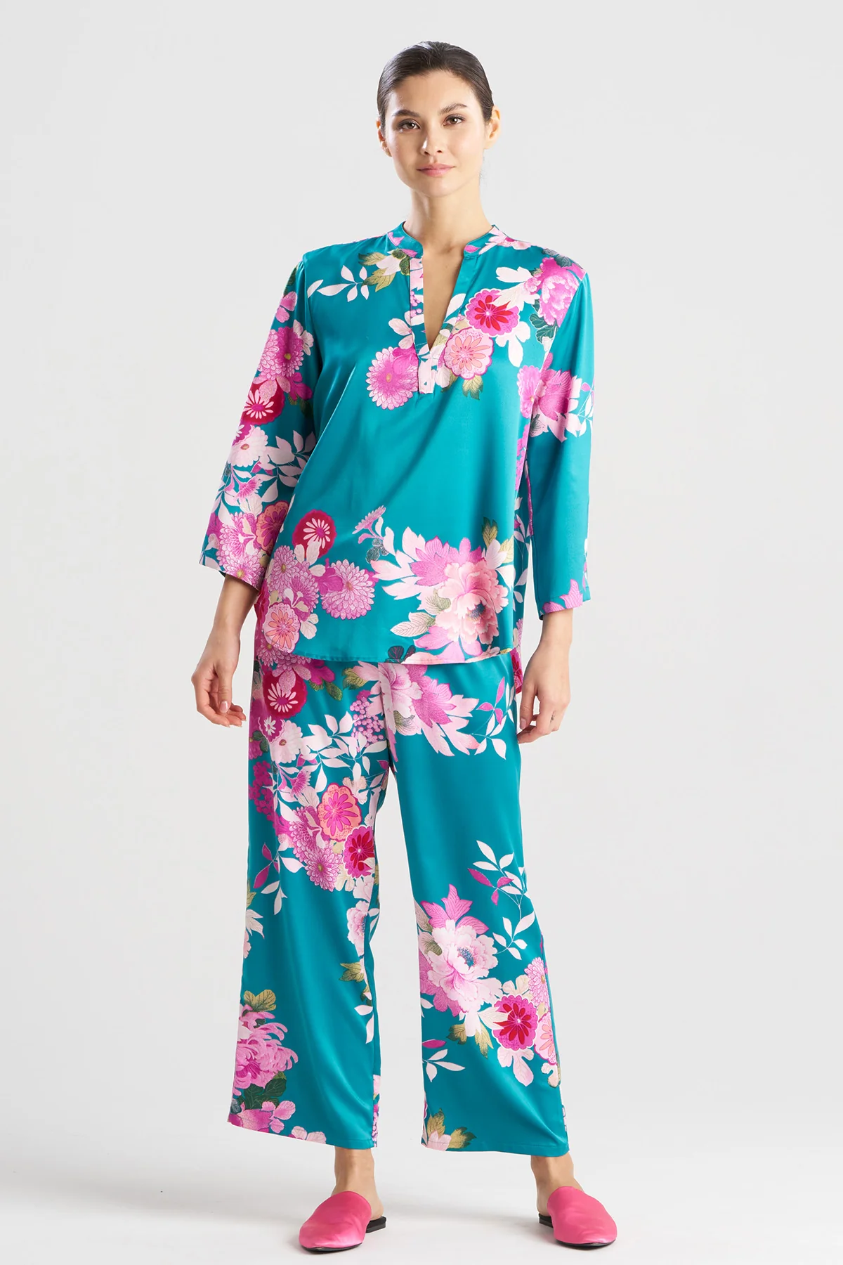 Empress Printed Satin PJ