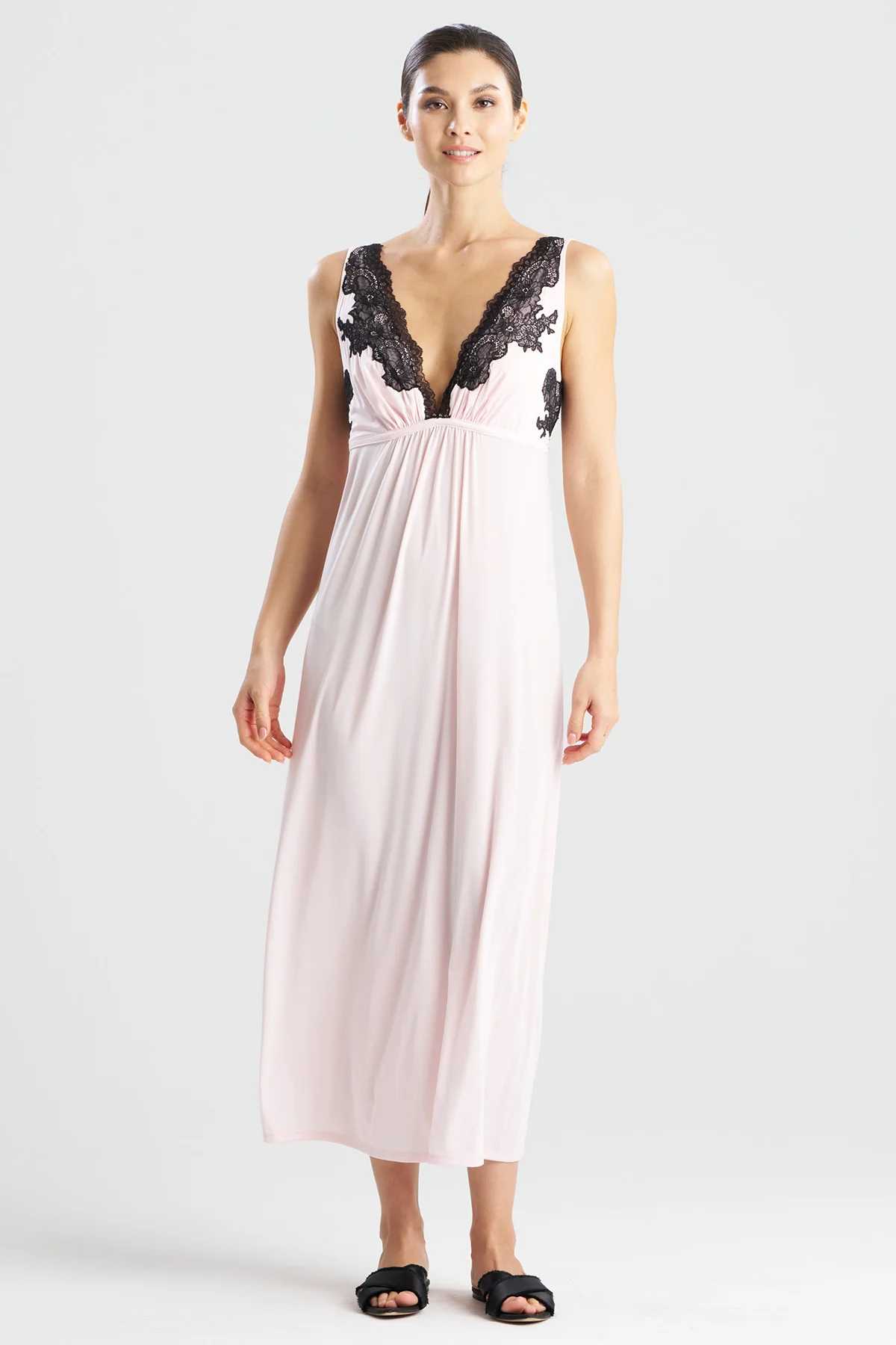 Enchant Lace Applique V-Neck Slip Dress - Image 2