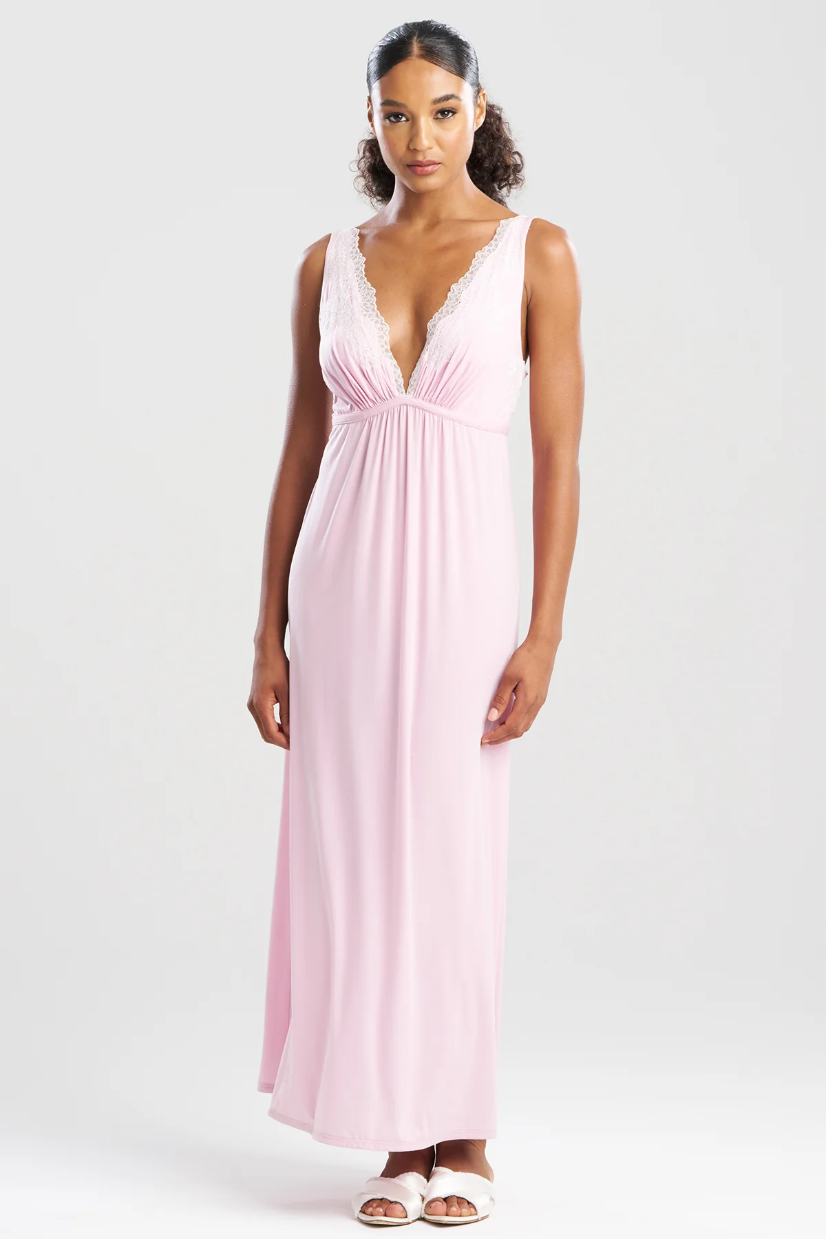 Enchant Lace Applique V-Neck Slip Dress - Image 2