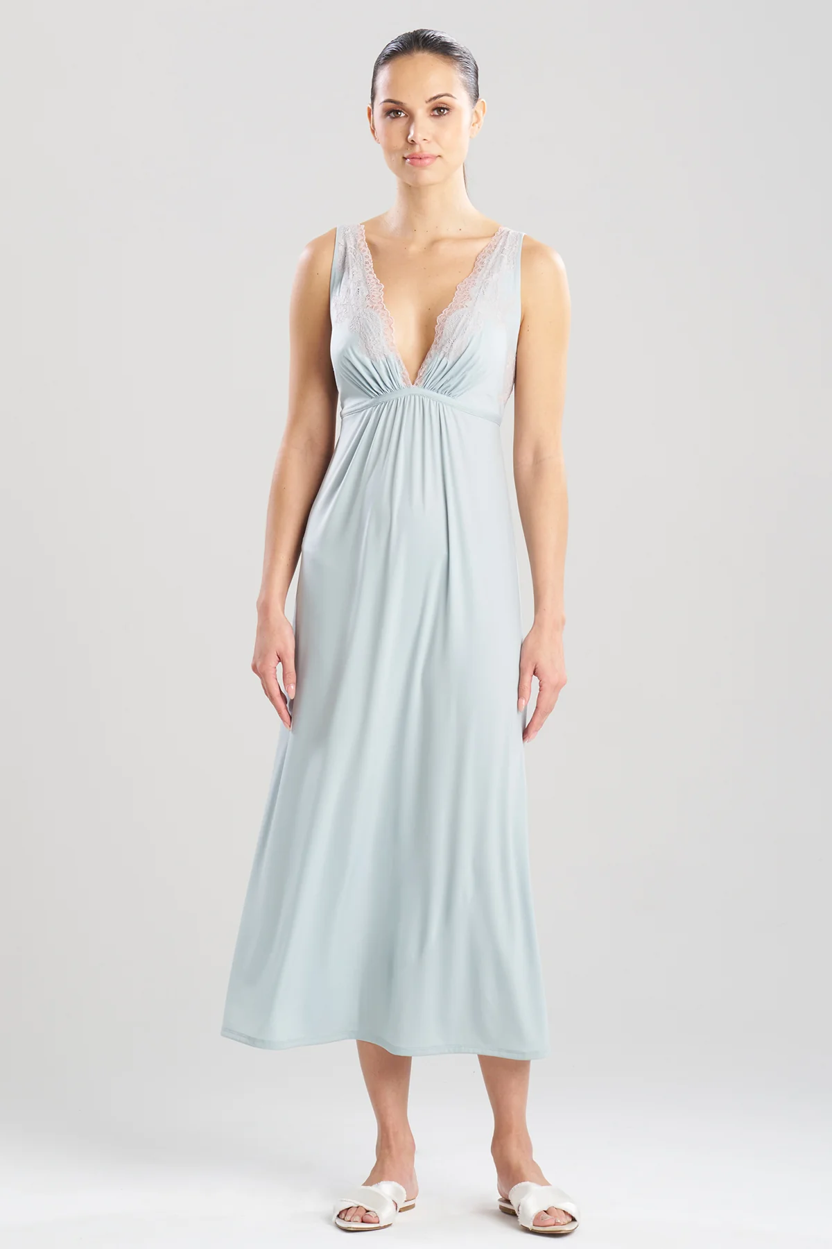 Enchant Lace Applique V-Neck Slip Dress - Image 2