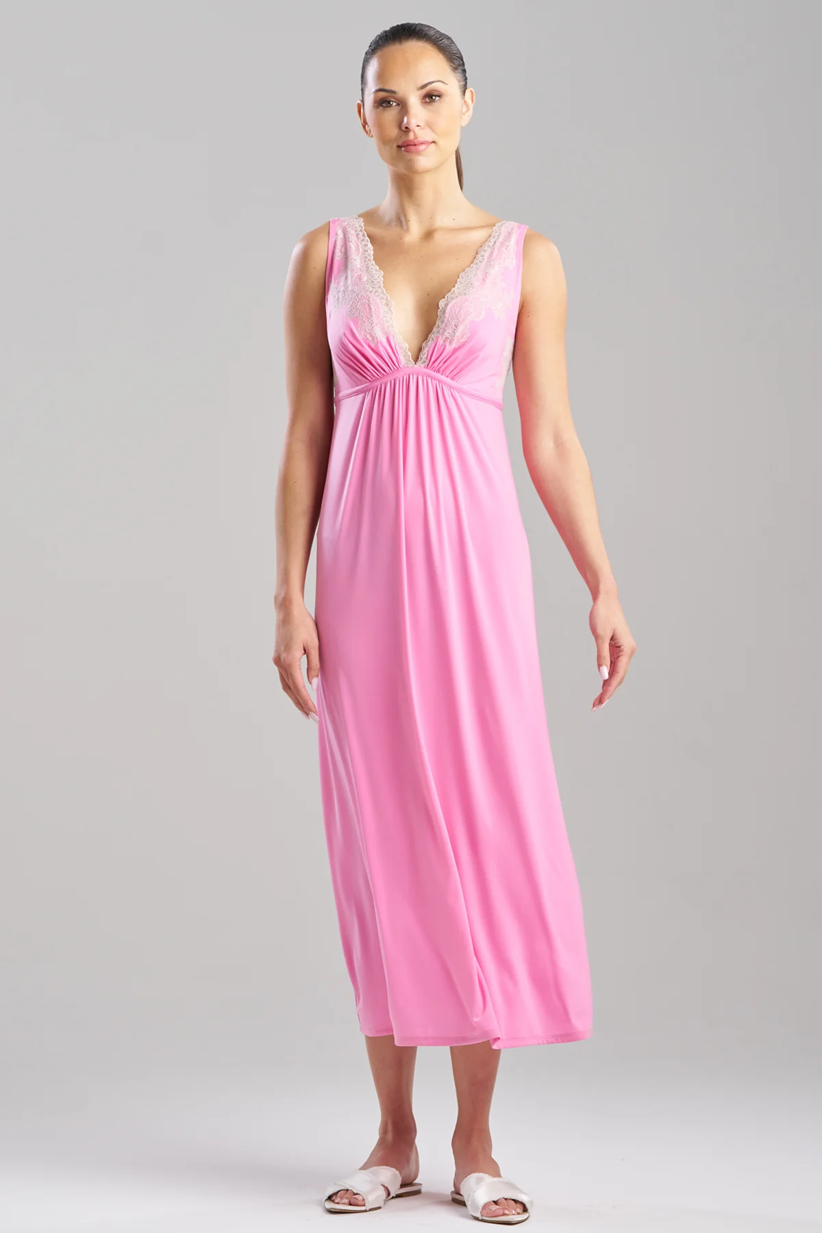Enchant Lace Applique V-Neck Slip Dress - Image 2