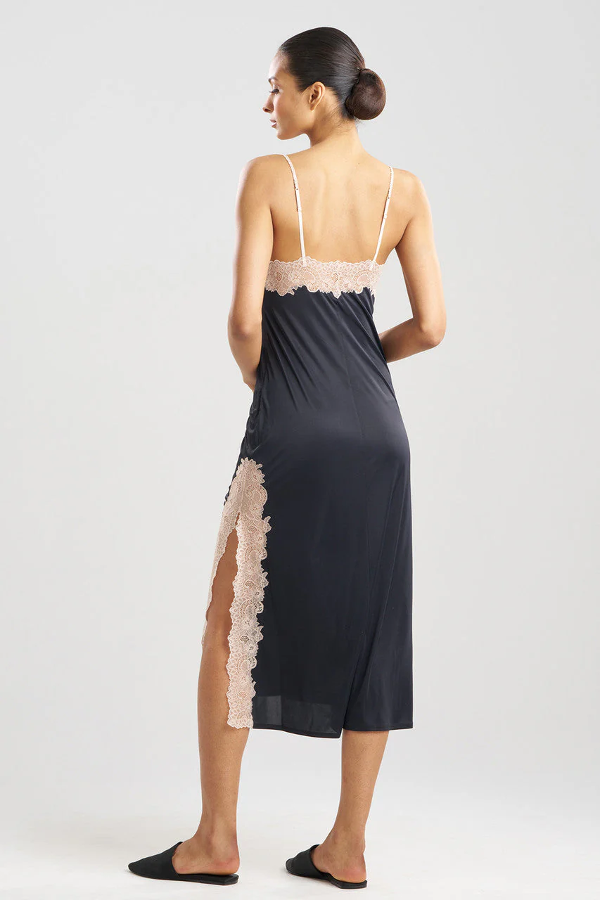 Enchant Lace Slit Slip Dress - Image 4