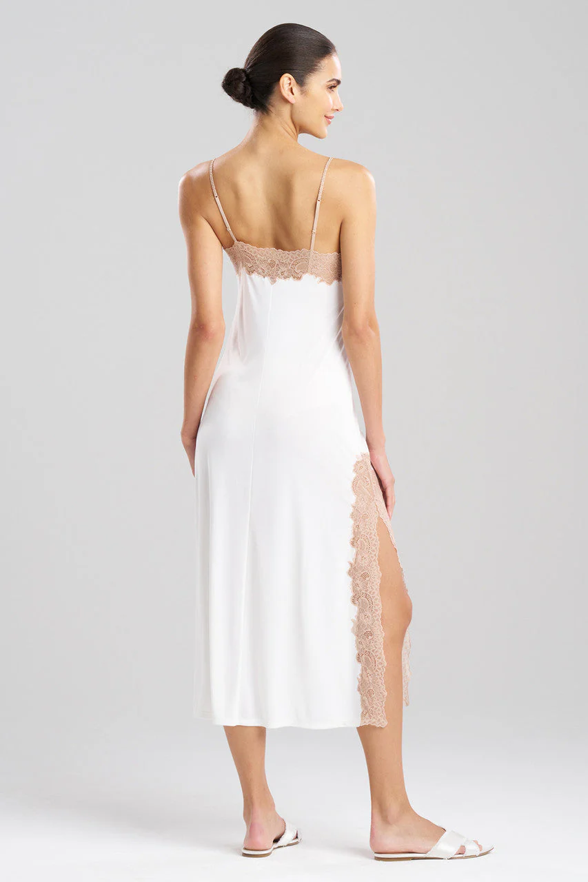 Enchant Lace Slit Slip Dress - Image 2