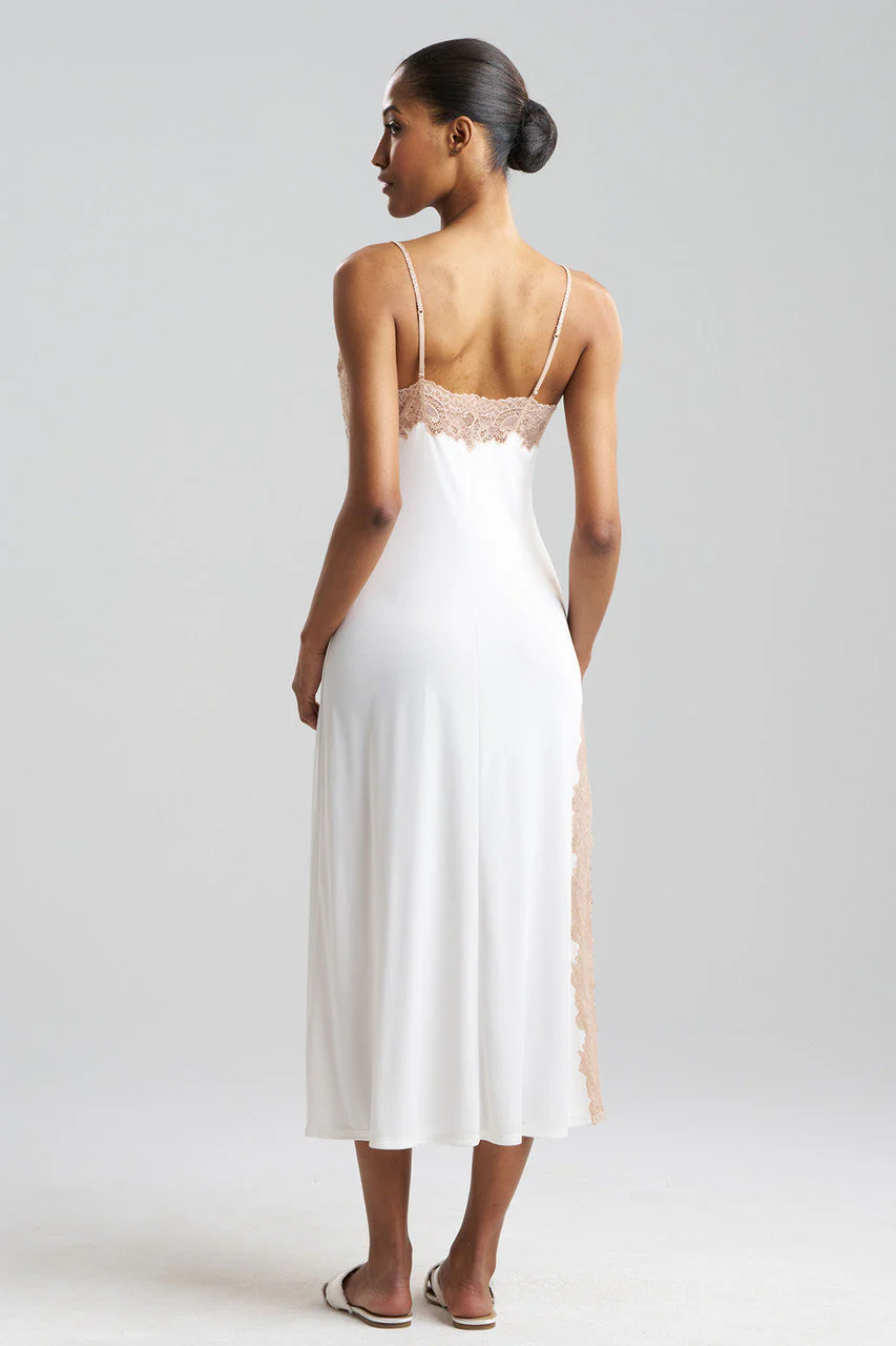 Enchant Lace Slit Slip Dress - Image 4