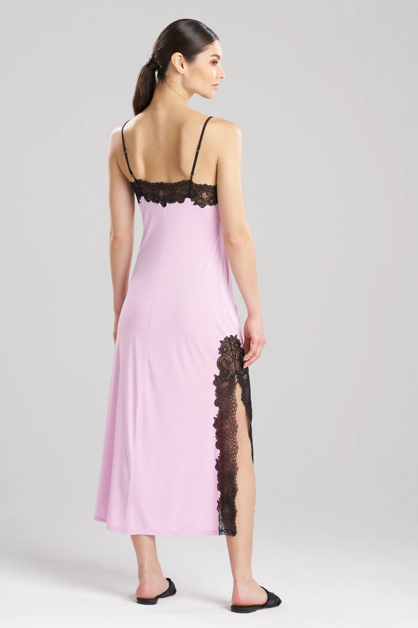 Enchant Lace Slit Slip Dress - Image 2