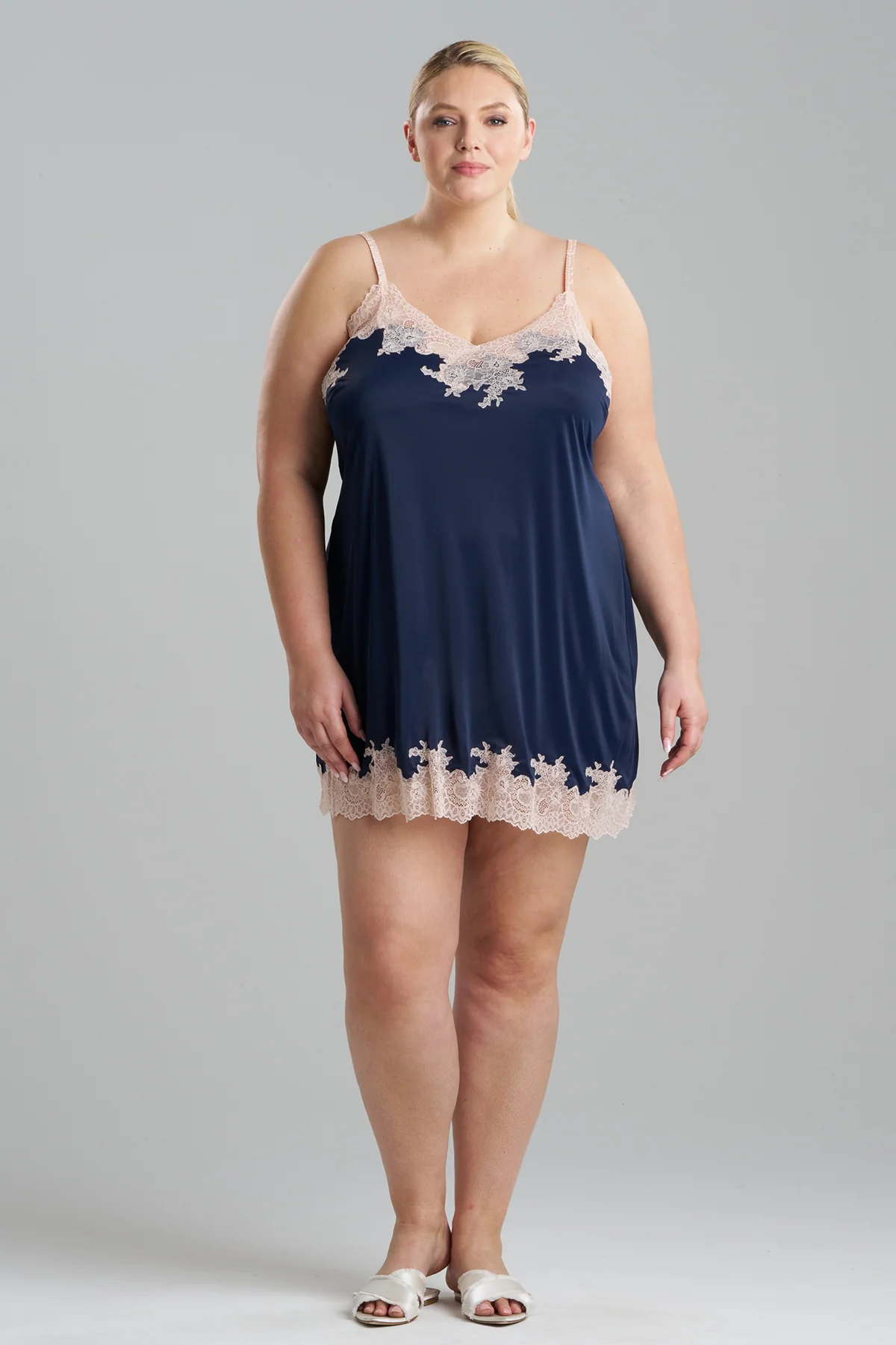 Enchant Lace Trim Chemise - Image 3