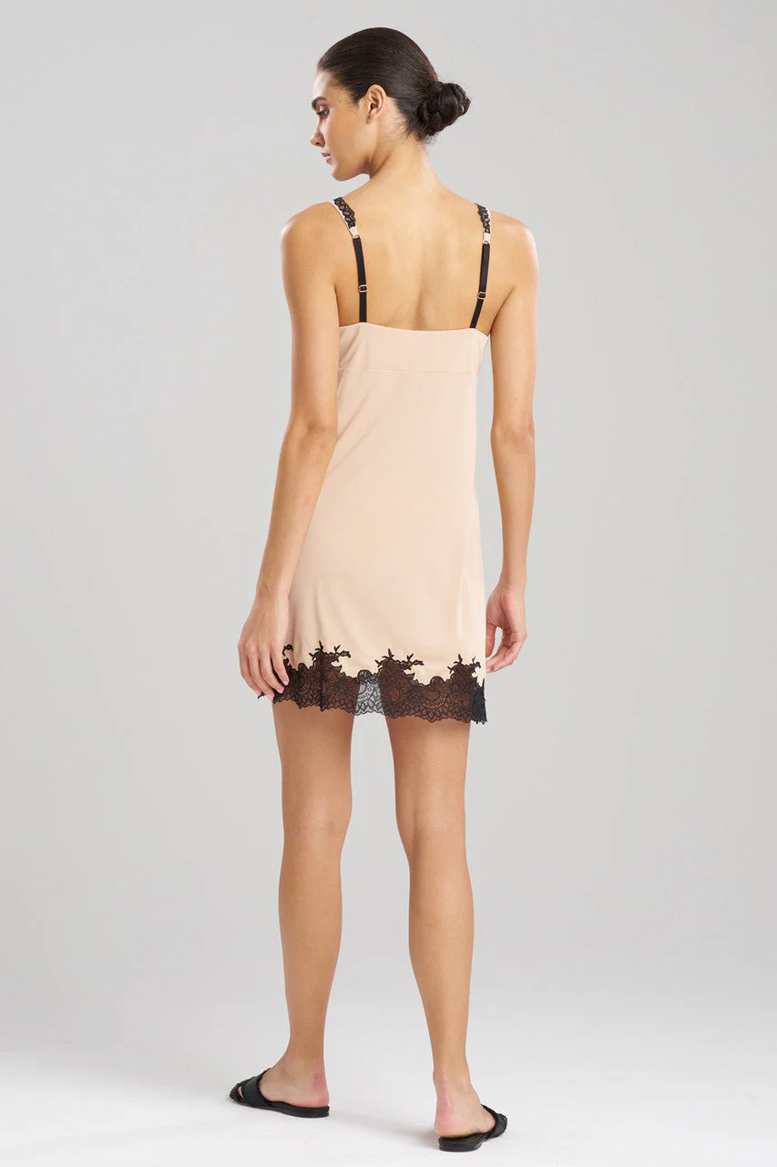 Enchant V-Neck Lace Applique Chemise - Image 2