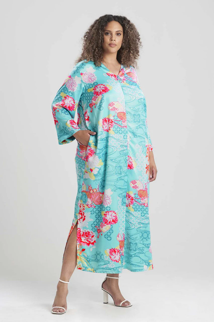Enchanted Garden Zip Caftan - Image 2