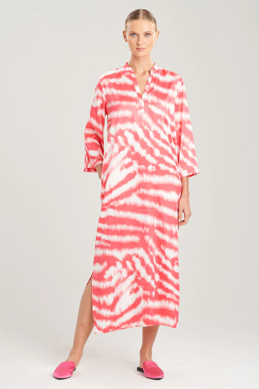 Ethereal Tiger Satin Caftan - Image 2