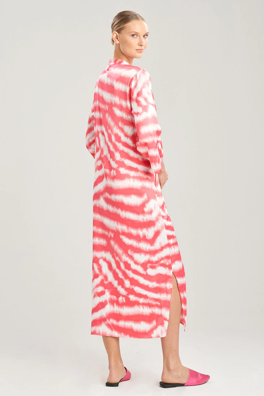Ethereal Tiger Satin Caftan - Image 3