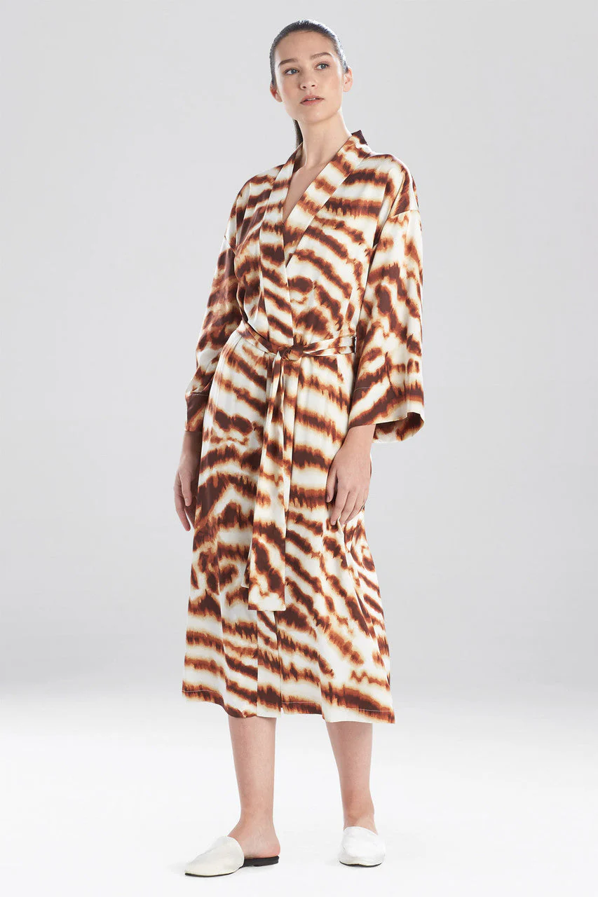 Ethereal Tiger Satin Robe - Image 2