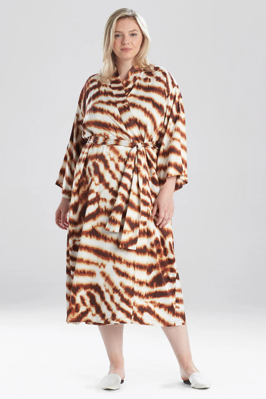 Ethereal Tiger Satin Robe - Image 4