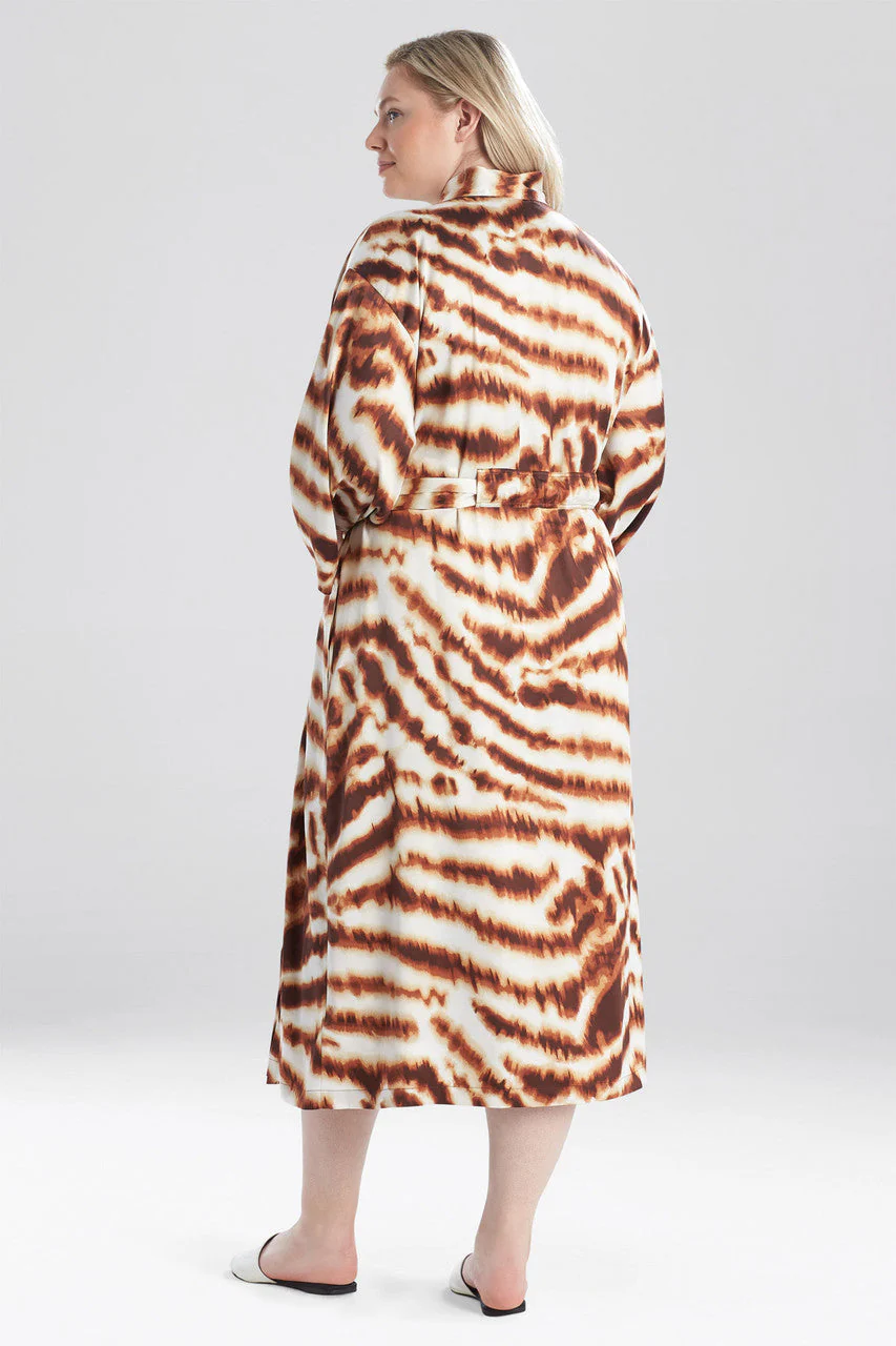 Ethereal Tiger Satin Robe - Image 5