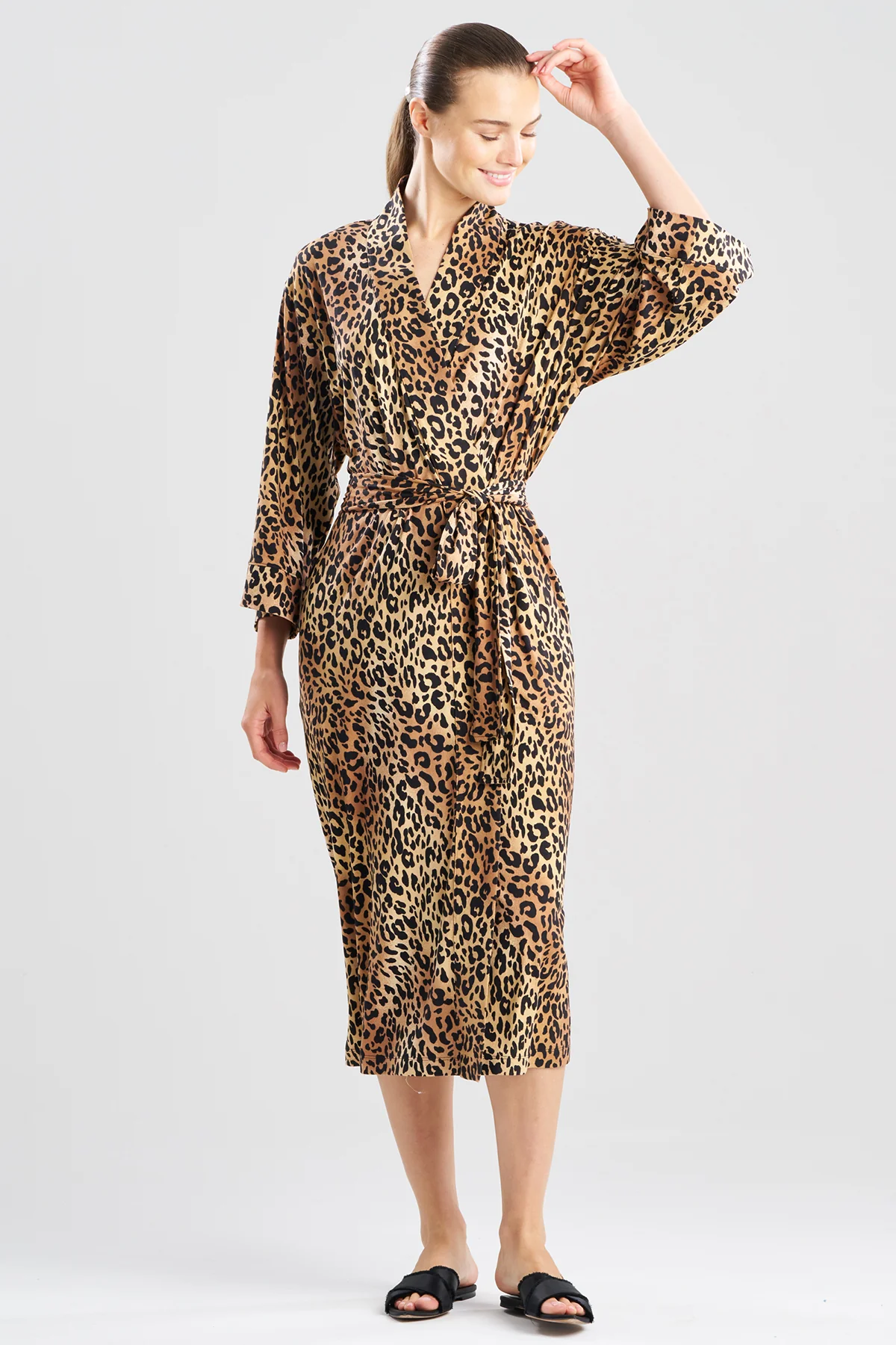 Exotic Animal Cozy Knit Robe - Image 4
