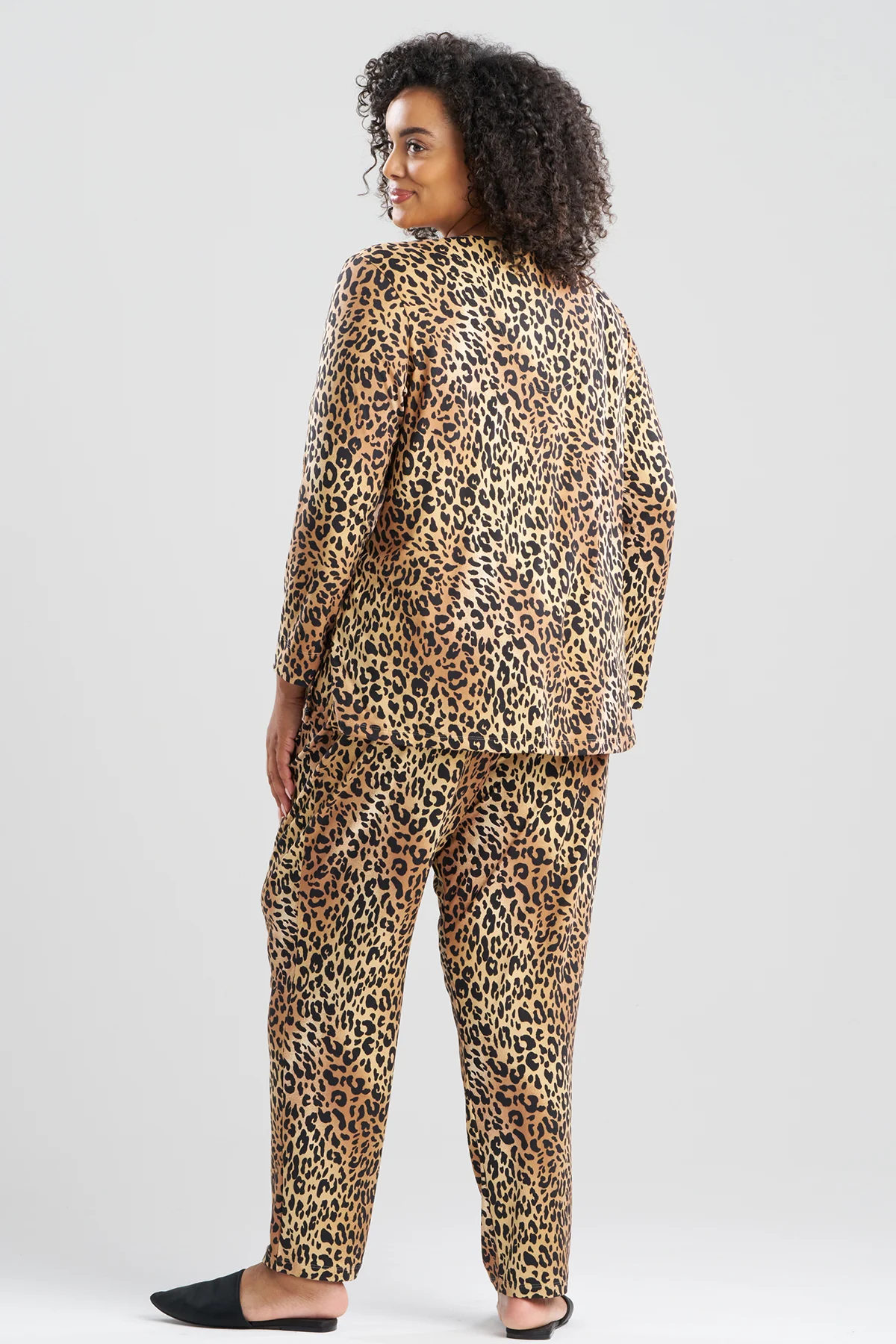 Exotic Animal Cozy Knit V-Neck PJ - Image 5
