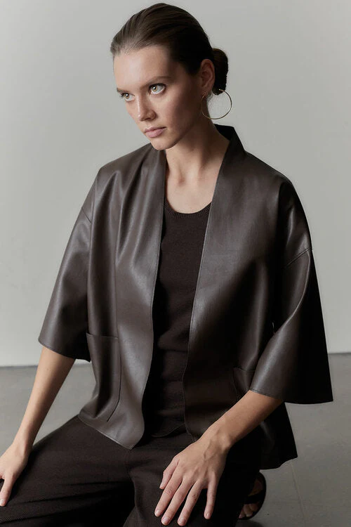 Faux Lambskin Topper