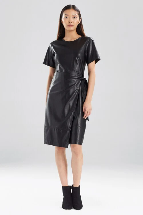 Faux Leather Apron Dress - Image 7