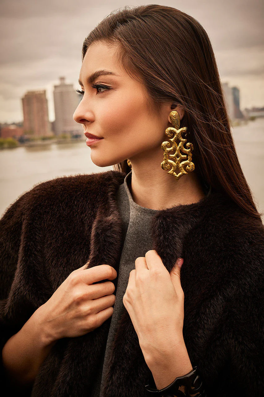 Faux Mink Cape - Image 4
