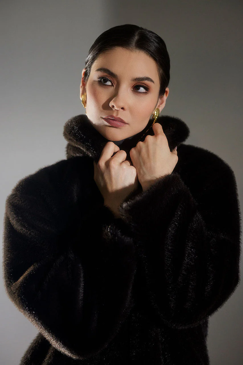 Faux Mink Coat - Image 4