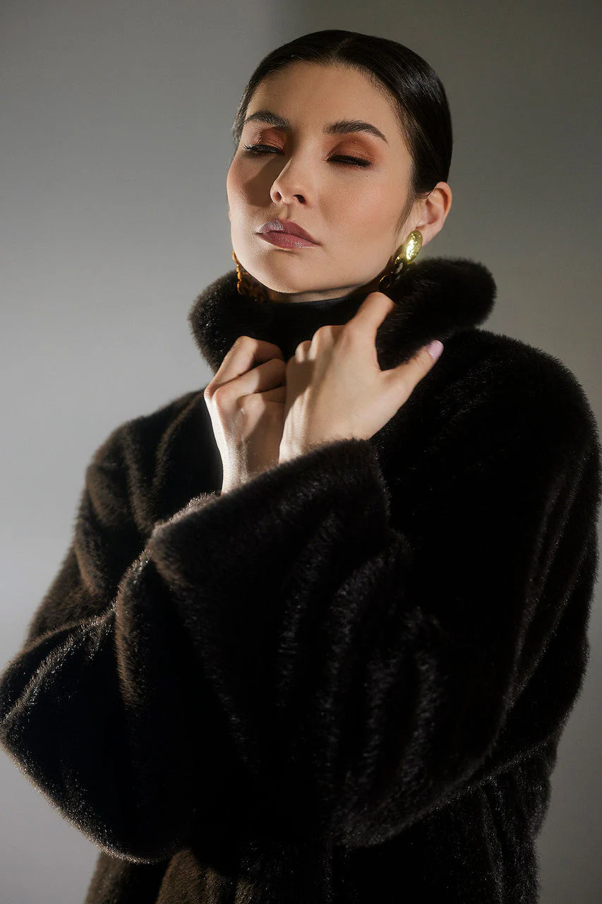 Faux Mink Coat - Image 5