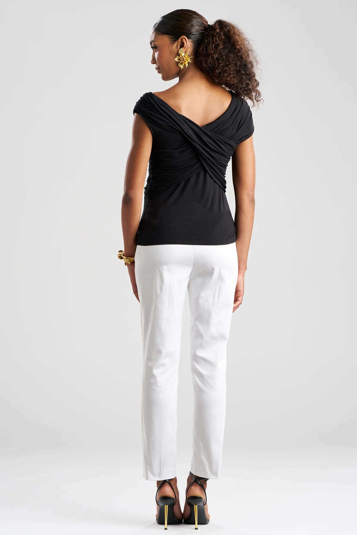 Feather Lightweight Knit Criss Cross Top - Image 3