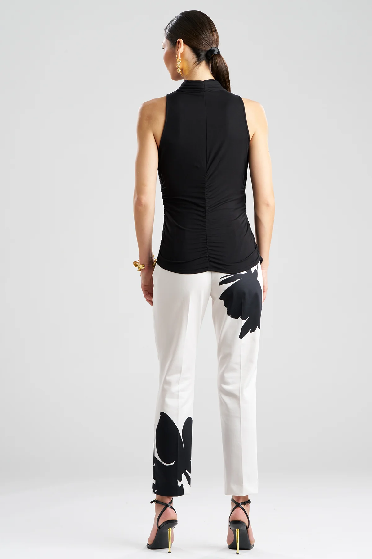 Feather Lightweight Knit Twist Neck Top - Image 2